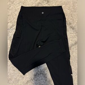 Lululemon Wunder Under Mesh Zig Zag Side Panel